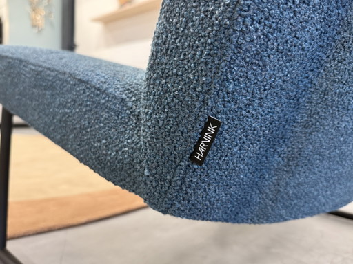 Harvink Hebbes Sessel Monza blauer Stoff