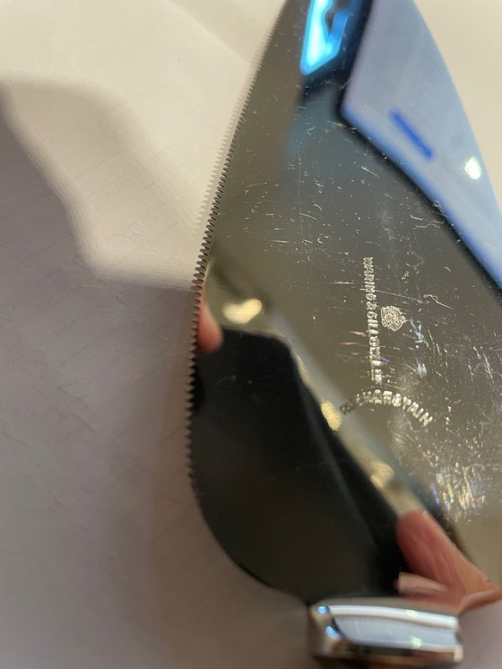 Image 1 of Bestekset Solingen deels verzilverd 6-persoons, 47-delig, Christofle Albi dessertvorkjes 6-delig, Waring & Gillow taartschep