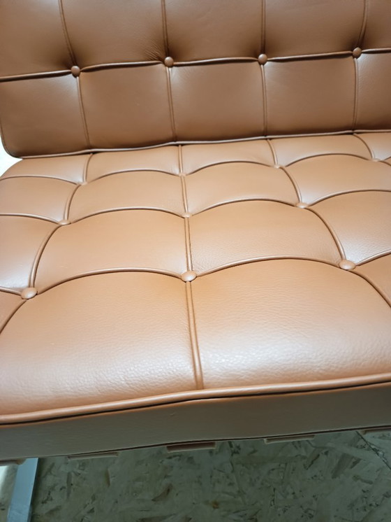 Image 1 of Sillones KNOLL Studio Barcelona (NUEVA Serie 2026) en piel natural (color coñac)