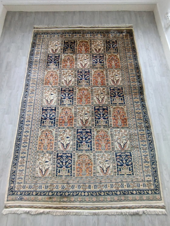 Grande tappeto pakistano in lana annodato a mano 242x160 cm – Tappeti, Cotone (photo 3 of 10)