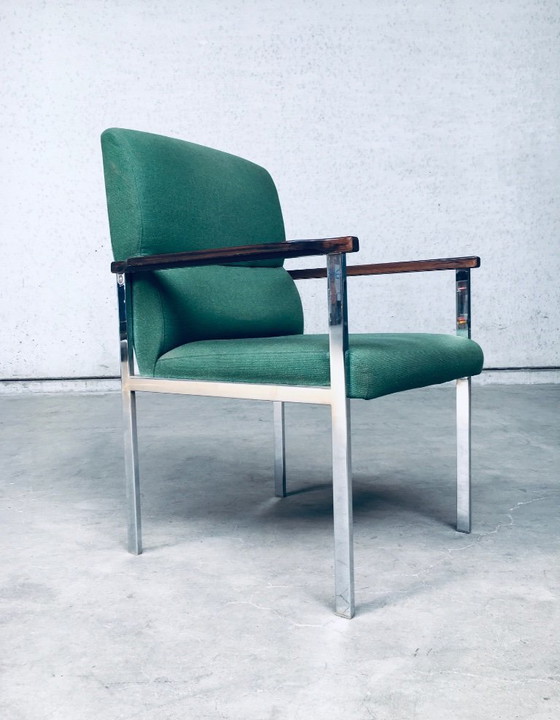 Image 1 of Midcentury Modern Design Pair of Office Arm Chairs by Brune, Germany 1960's