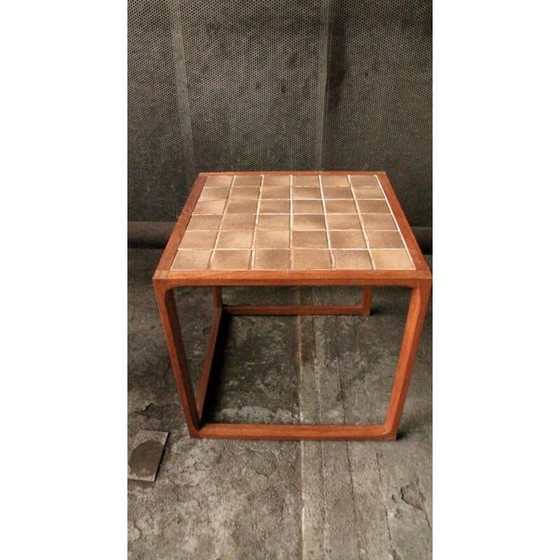 Image 1 of Vintage square Danish side table in teak by Kai Kristiansen for Aksel Kjersgaard, Denmark 1970s