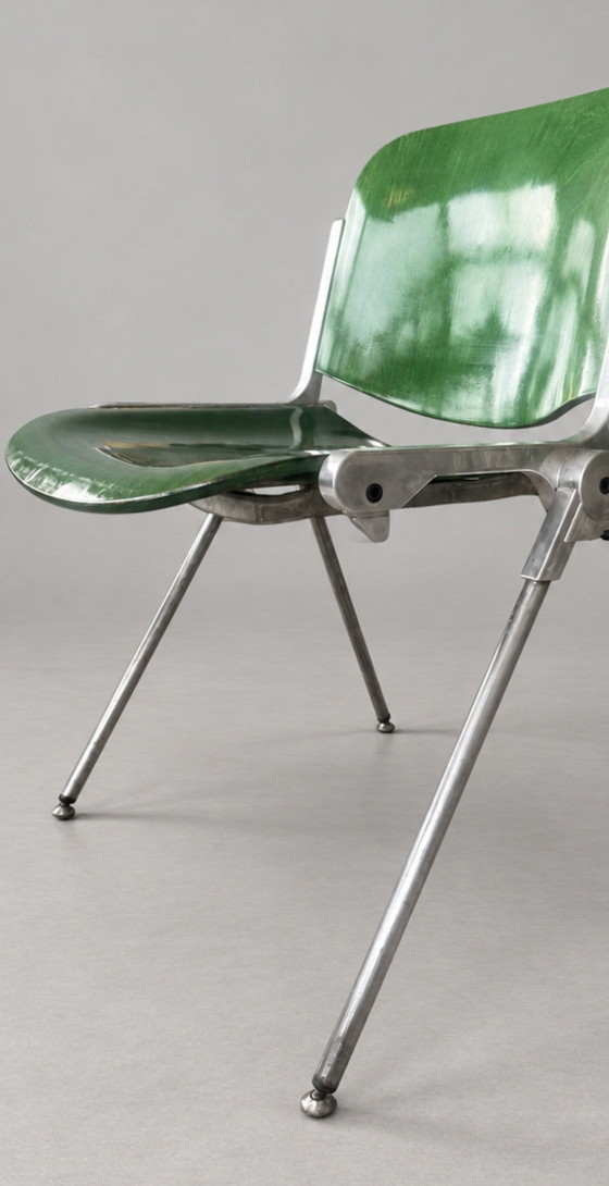 3x Vintage Agorà Chairs — Paolo Favaretto – Dining chairs, Aluminium, Metal (photo 2 of 15)