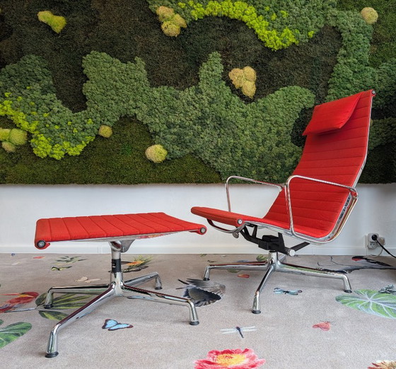 Vitra EA 124 + EA 125 Lounge | Charles & Ray Eames – Verstellbarer relaxsessel, Aluminium (photo 6 of 14)