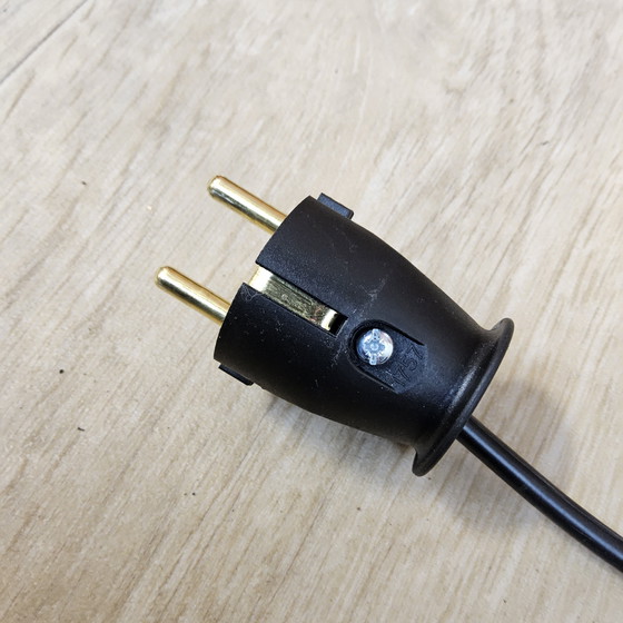 Image 1 of Lampada da tavolo industriale vintage cromata / lampada ad arco Anvia (anni '70) design olandese metà secolo lampada da tavolo