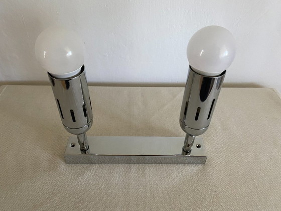 Lámpara de pared ajustable Sijaj Hrastnik era espacial de los años 70 – Apliques, Chrome (photo 12 of 16)