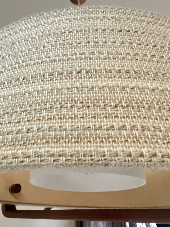 Image 1 of Hermosa lámpara colgante de teca ajustable de diseño escandinavo