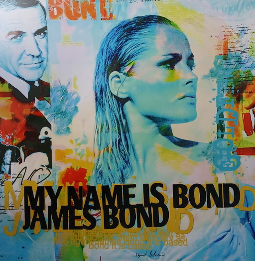Dganit Blechner : Bond Girl, sérigraphie sur toile