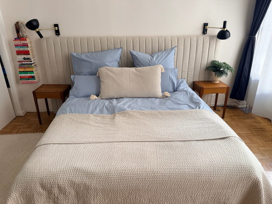 Letto designer NV Gallery | Crema | 180x200cm, Letti, Tessile, Legno (foto 11 di 14)