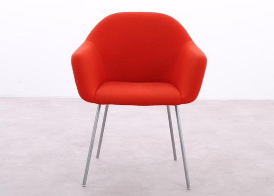 Image 1 of 4X New Design Group Op Chair Stoel Oranje Wol