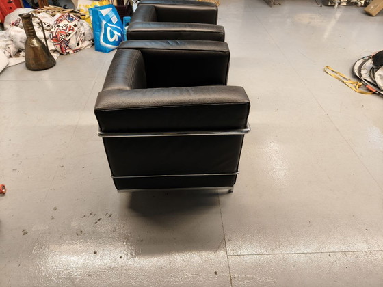 Image 1 of 6 x Cassina LC2 + 2 x LC10 Table basse