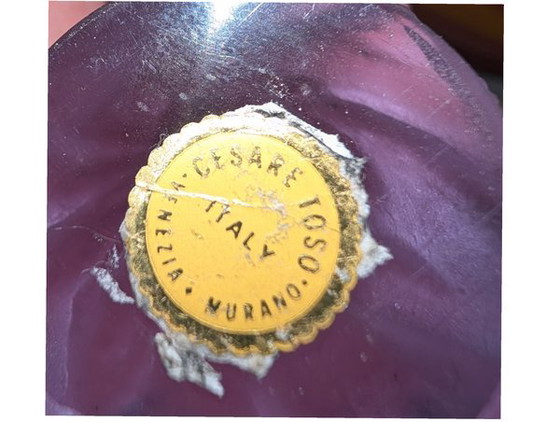 Image 1 of Statua di Murano color lavanda, 10 cm