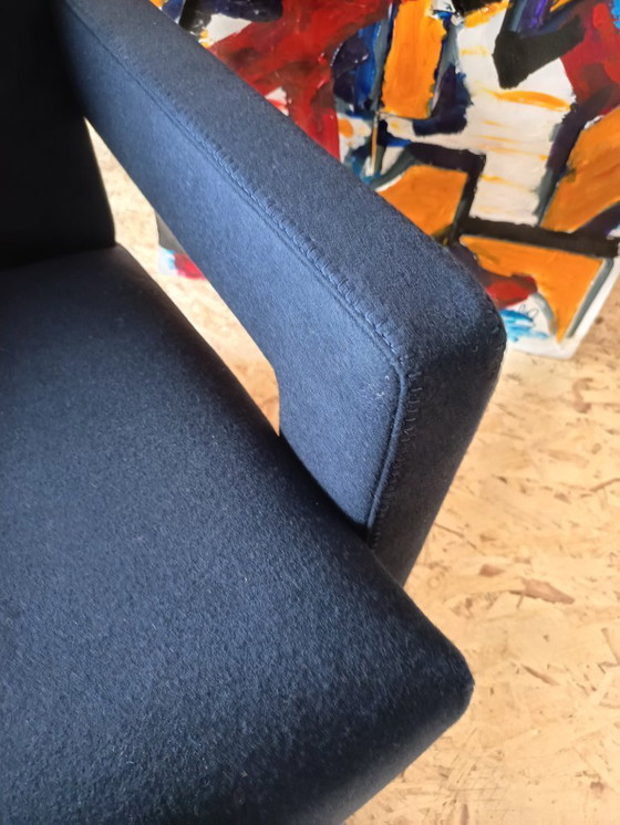 Image 1 of CASSINA Utrecht 637 armchair in Midnight BLUE Kvadrat wool by Gerrit Rietveld