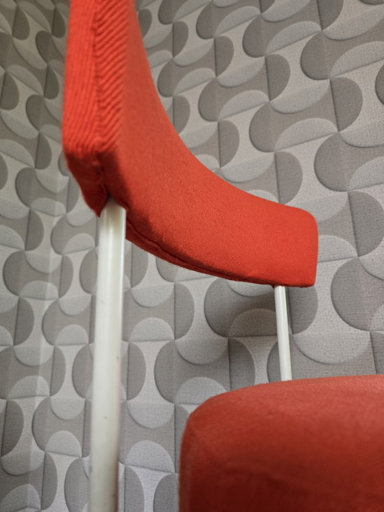 Image 1 of chaise de coiffeuse vintage années 70, style futuriste