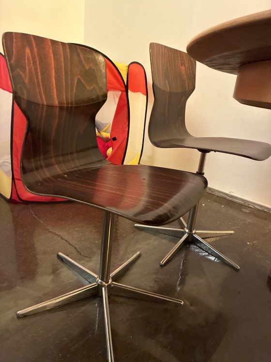 Sedie scandinave della serie "Obo-Formsitz" di Casala – Sedie girevoli, Metal, Wood (photo 8 of 9)