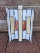 Wanddekoration aus Buntglas oder Wandlampe