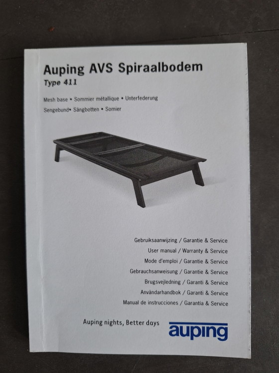 Image 1 of Auping AVS 411 vlakke spiraalbodem + onderstel 140x200m