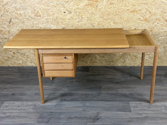 Scrivania in rovere con piano scorrevole, anni '60/'70, di Peter Løvig Nielsen per Løvig (photo 12 of 23)
