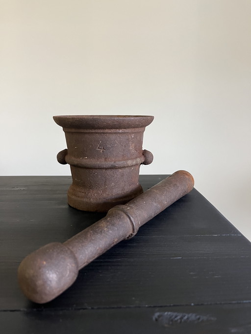 Cast Iron Mortar and Pestle
