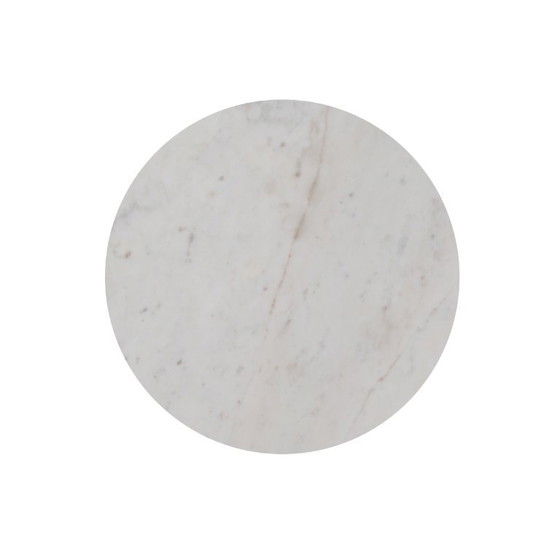 Table d'appoint en marbre blanc avec pied en métal noir d60 – Castle Line, Tables d'appoint, Marble (photo 2 of 5)
