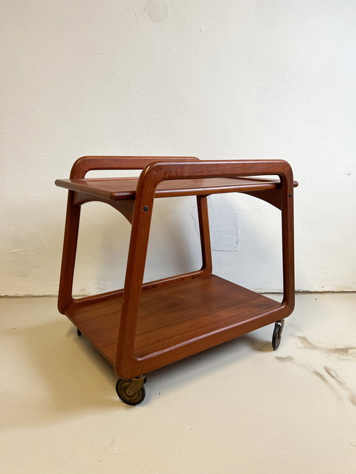 Chariot de bar Sika Mobler Vintage Danemark en teck