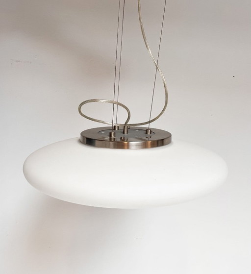 Opaalglazen Zoxx hanglamp, 1990's
