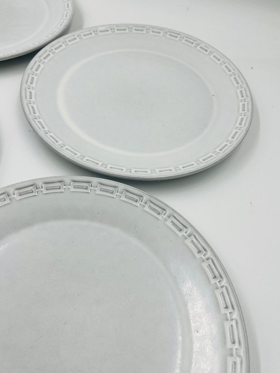 Image 1 of Set di 4 piatti piani in ceramica Karl Leutner Epsilon