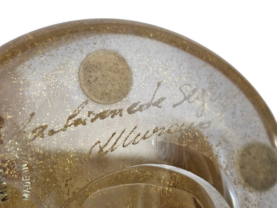 Image 1 of Archimede Seguso Murano - Bladgoud  - Gesigneerd - Italie - 1960's