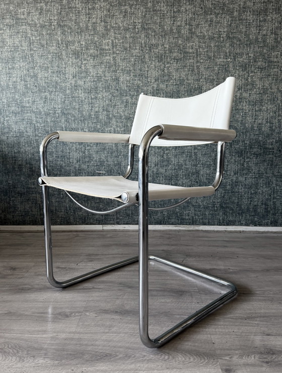 Image 1 of 6x Vintage Mart Stam S34 Chairs by Linea Veam, Italy, ca80s