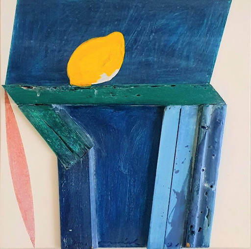 Jos Verwiel - Acryl/hout op panelel