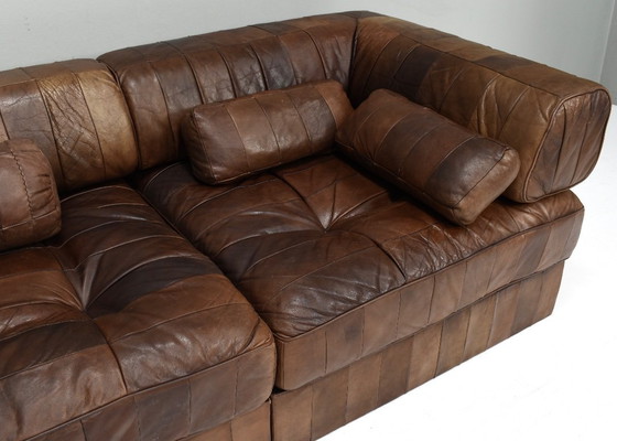 Image 1 of De Sede DS88 Sectional Sofa in Cognac Brown Leather - Switzerland, 1970s