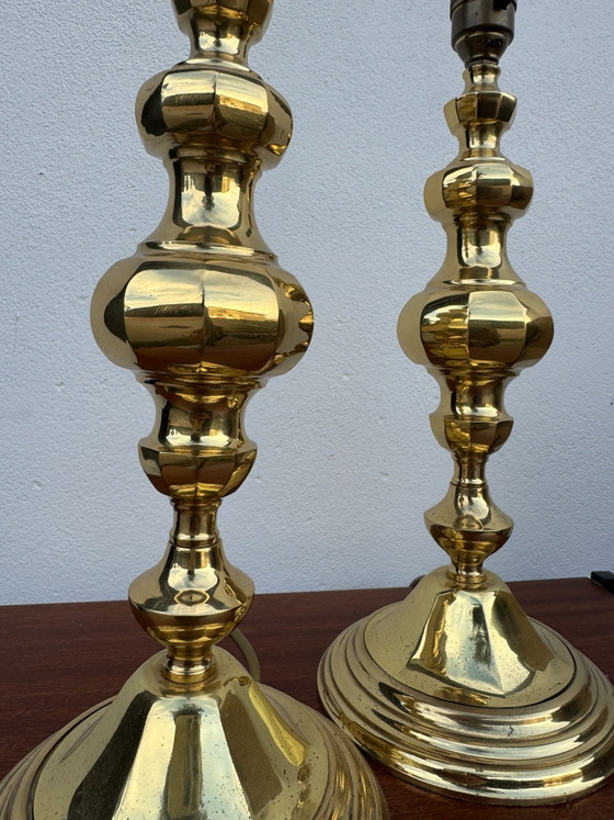 Basi per lampade neoclassiche in ottone massiccio – Lampade da tavolo (photo 2 of 15)