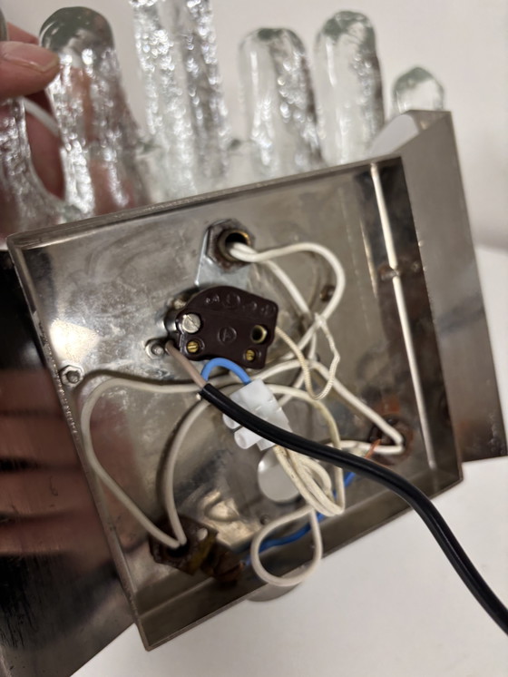 Image 1 of Lampada da parete Schalmei 'Ice Block' di Julius Theodor Kalmar per Kalmar, Austria – 1972