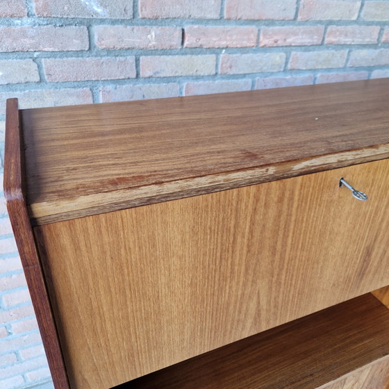 Vintage Wandkast Minibar Kastje Mid Century – Wood (photo 8 of 15)