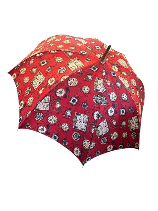 Fornasetti 90er Jahre Rote Uhren Serie Regenschirm – decoratieve objecten, Brass, Surrealism (photo 2 of 11)