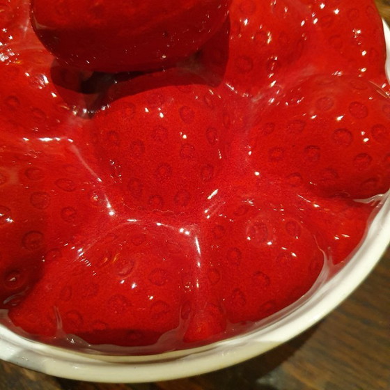 Image 1 of Fruitkom met deksel in keramiek