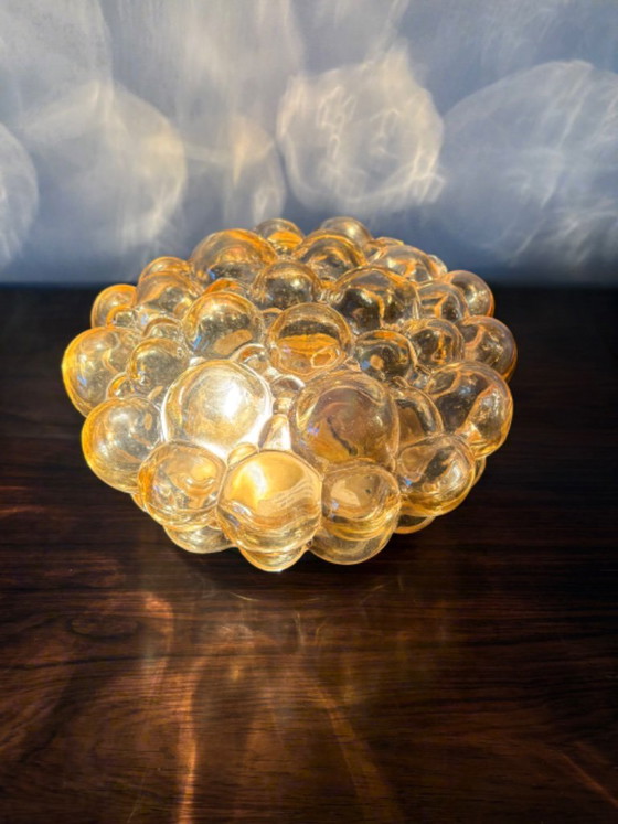60s Tynell Bubble Glas Wall or ceiling Lamp Amber Gold – Helena Tynell, Ceiling lights, Metal (photo 10 of 12)