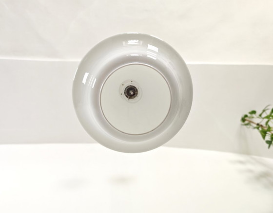 Image 1 of Lampada a sospensione in vetro vintage floreale / Luce a sospensione retrò / Stile metà secolo