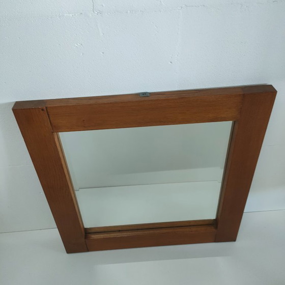 Image 1 of Miroir mural à facettes en chêne belge MTE Theuns (2 présents)