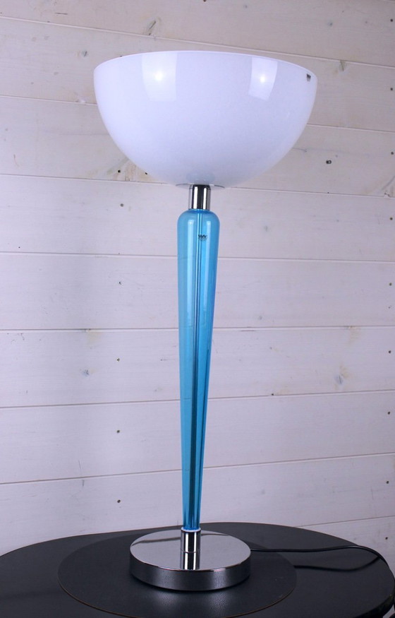 Image 1 of Lámpara de mesa grande de cristal de Murano, Jeannot Cerutti, VeArt para Artemide, Italia