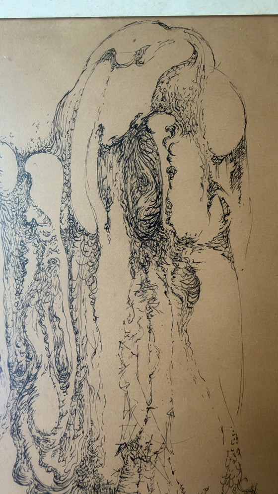 Kristians Tonny Zeichnung – Gemälde & Zeichnungen, Papier (photo 4 of 5)