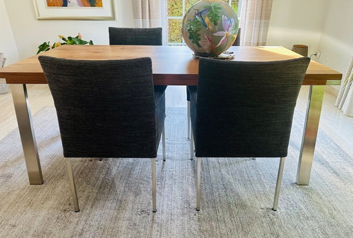 Bert Plantagie Seven tavolo con sedie Groove nuovo