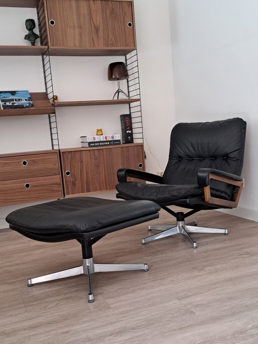 Sedia Strässle King – fauteuils, Leather, Metal (photo 2 of 14)