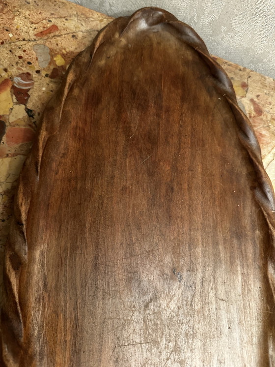 Image 1 of Plateau / Vide Poche ovale en Chêne attribué à Stanley Webb Davies de Windermere