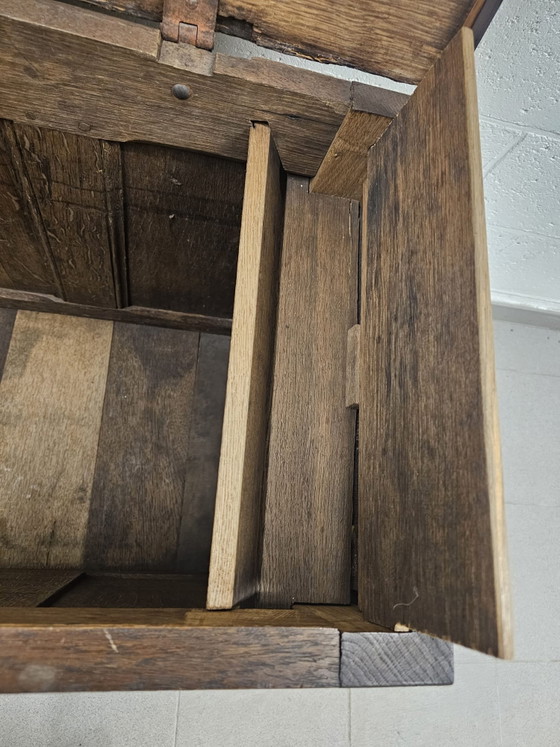 Image 1 of Antieke houten koffer 