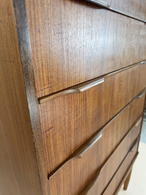 Image 1 of Danish Teak Tallboy Chest of Drawers – Spacious & Stylish Storage