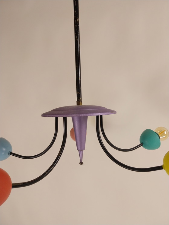 Image 1 of 1 lámpara sputnik italiana estilo stilnovo años 50