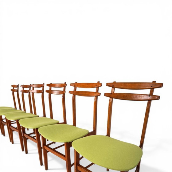 Image 1 of Ensemble de 6 chaises de salle à manger par Amma Torino, 1960