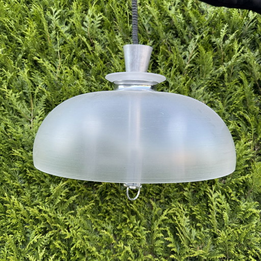 Lampe suspendue en verre acrylique de l'ère spatiale