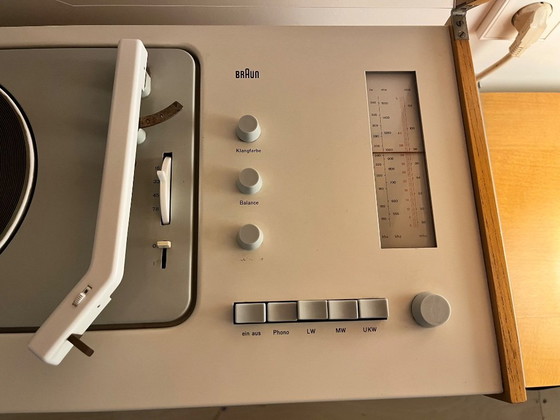 Image 1 of Tourne Disque Radio Braun SK 61 Phonosuper Dieter Rams Hans Gugelot Vintage Bauhaus